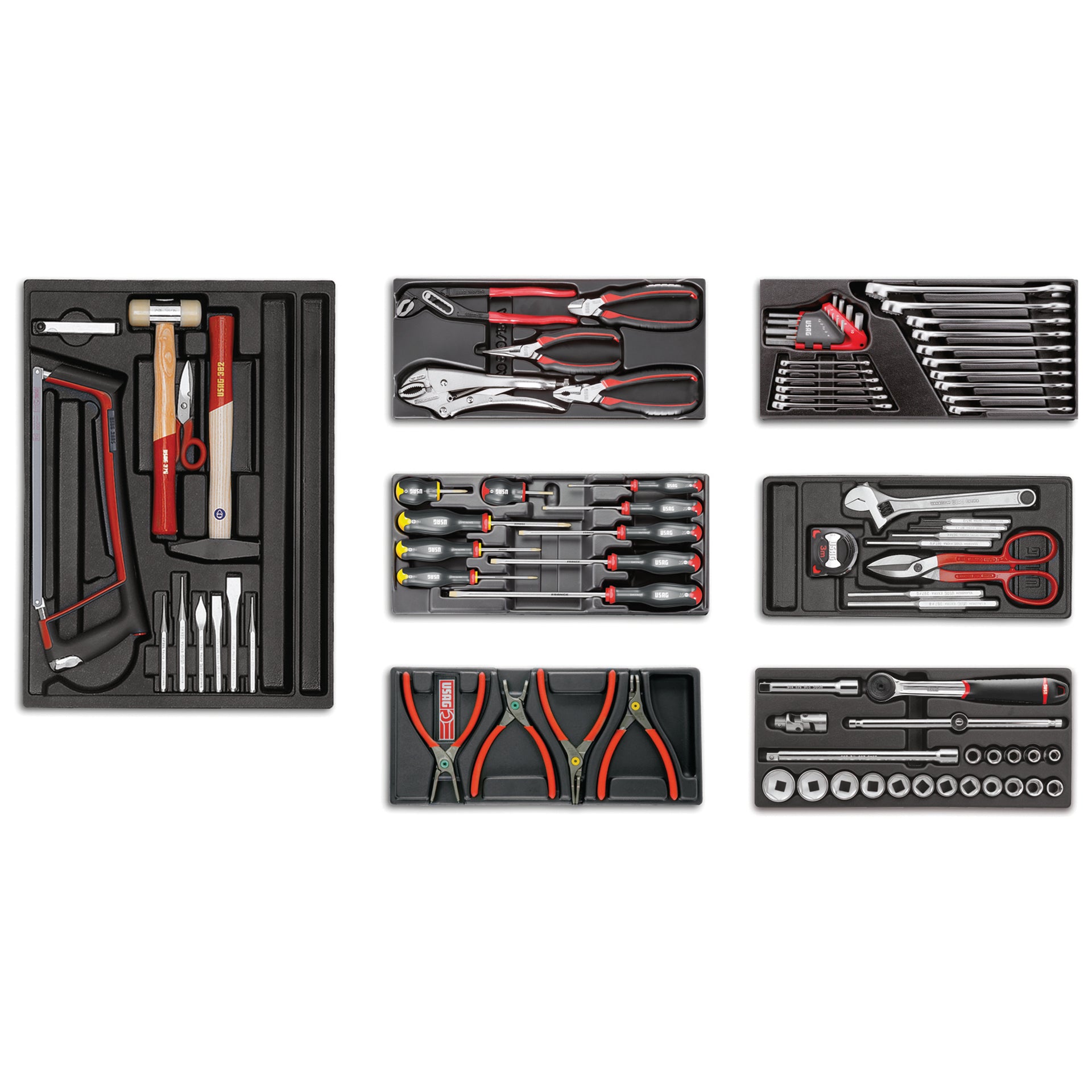 495 I1 - Assortiment industriel (86 pcs) - 3 tiroirs - Usag - U04950021 495 I1 - Assortiment industriel (86 pcs) - 3 tiroirs - Usag - U04950021